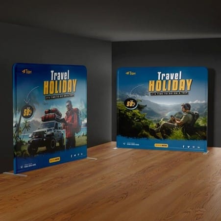 Stretch Fabric Media Walls